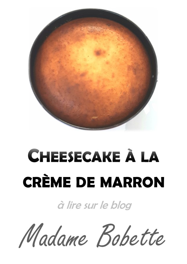recette cheesecake crème marron